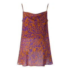 Dries Van Noten Top Chai mit Muster orange Top