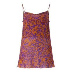 Dries Van Noten Top Chai mit Muster orange Top
