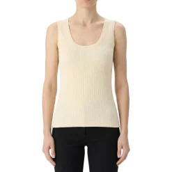 Dries Van Noten Top Tova aus Baumwollstrick beige Top