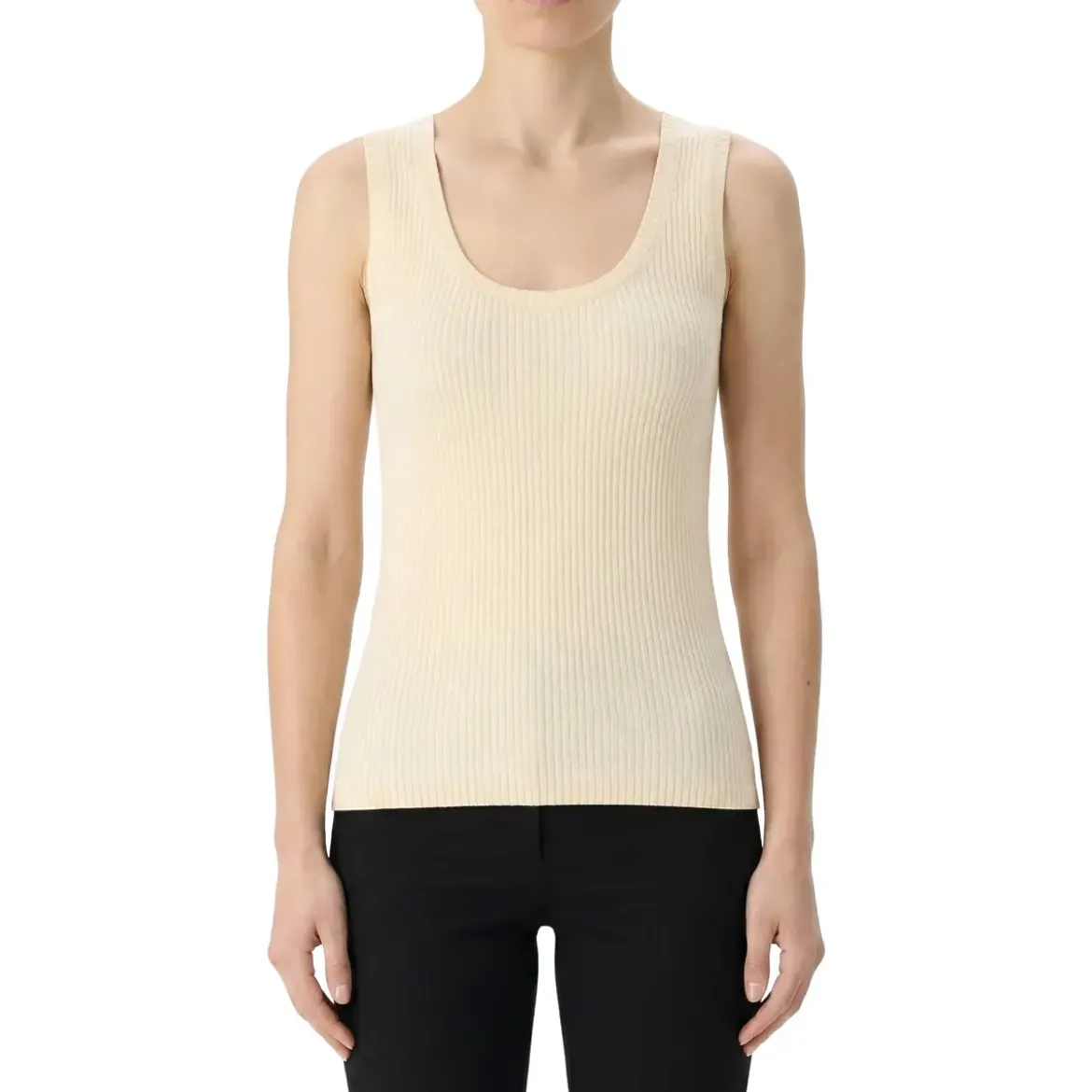 Dries Van Noten Top Tova aus Baumwollstrick beige Top