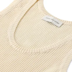 Dries Van Noten Top Tova aus Baumwollstrick beige Top