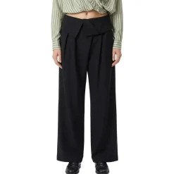 Dries Van Noten Weite Stoffhose Parong schwarz Stoffhose