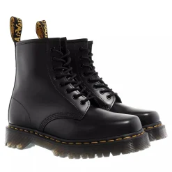Dr. Martens 1460 Bex Squared Black Polished Smooth Schnürstiefel