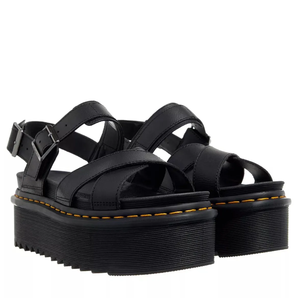 Dr. Martens Voss II Quad Black Riemchensandalen