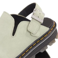Dr. Martens ZebZag Mule Sage Green EH Suede Mules