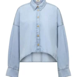 DRYKORN Drykorn Oshia Blouses Lichtblauw 260226 Oshia blau Bluse