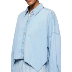 DRYKORN Drykorn Oshia Blouses Lichtblauw 260226 Oshia blau Bluse