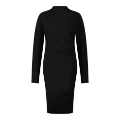 DRYKORN Kleid Beatrea mit seitlicher Raffung schwarz Minikleid