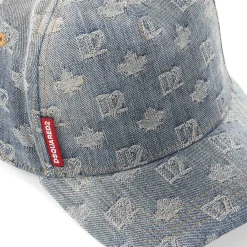 Dsquared2 Cap aus Denim blau Hut