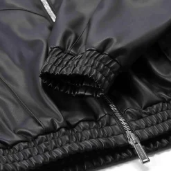 Dsquared2 Jacke aus Kunstleder schwarz Lederjacke