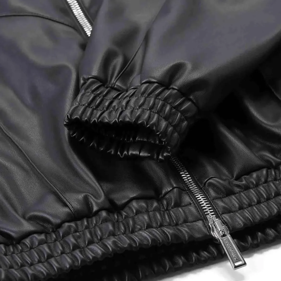 Dsquared2 Jacke aus Kunstleder schwarz Lederjacke