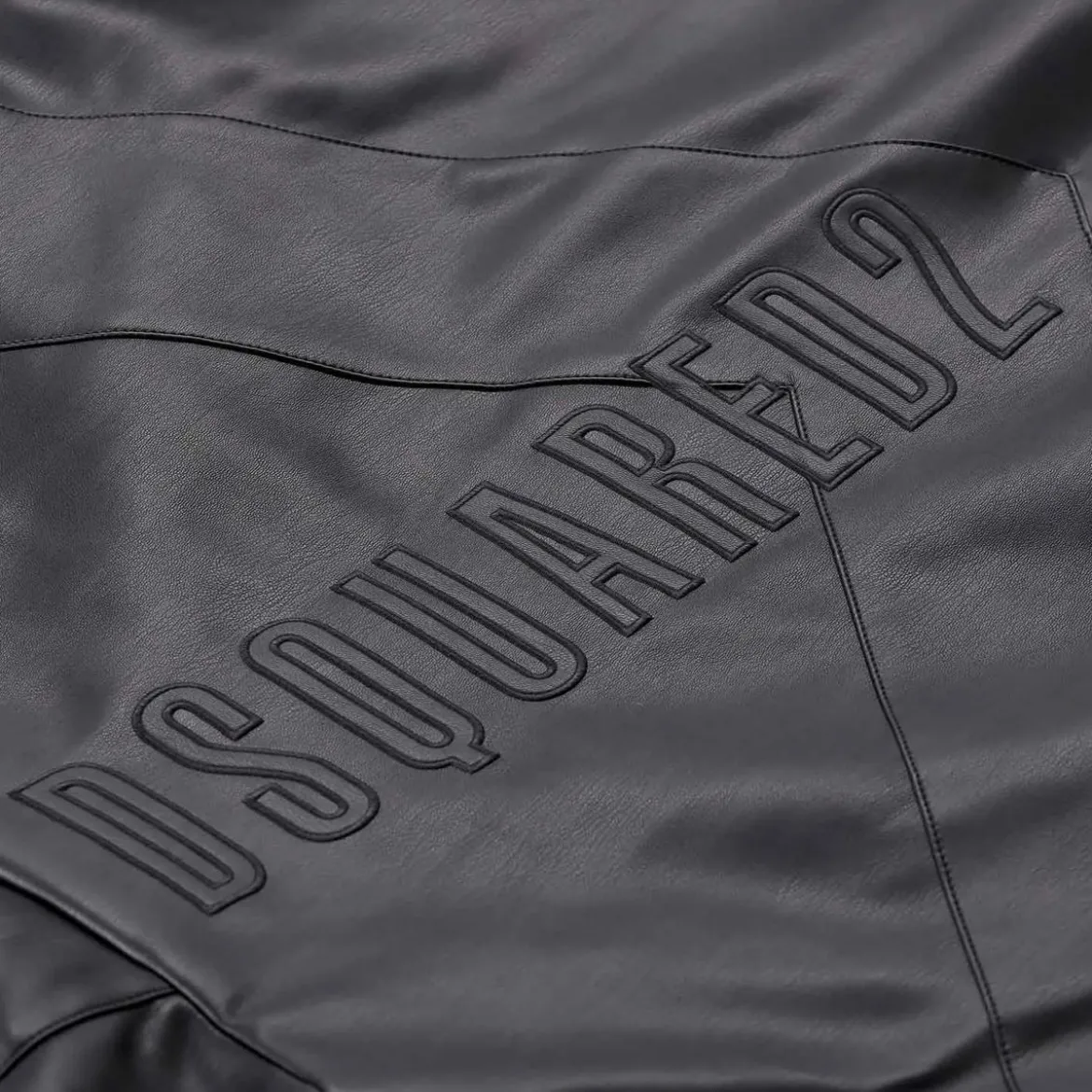 Dsquared2 Jacke aus Kunstleder schwarz Lederjacke