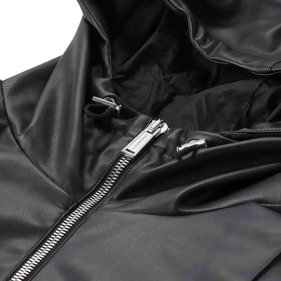 Dsquared2 Jacke aus Kunstleder schwarz Lederjacke