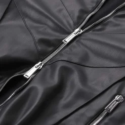 Dsquared2 Jacke aus Kunstleder schwarz Lederjacke