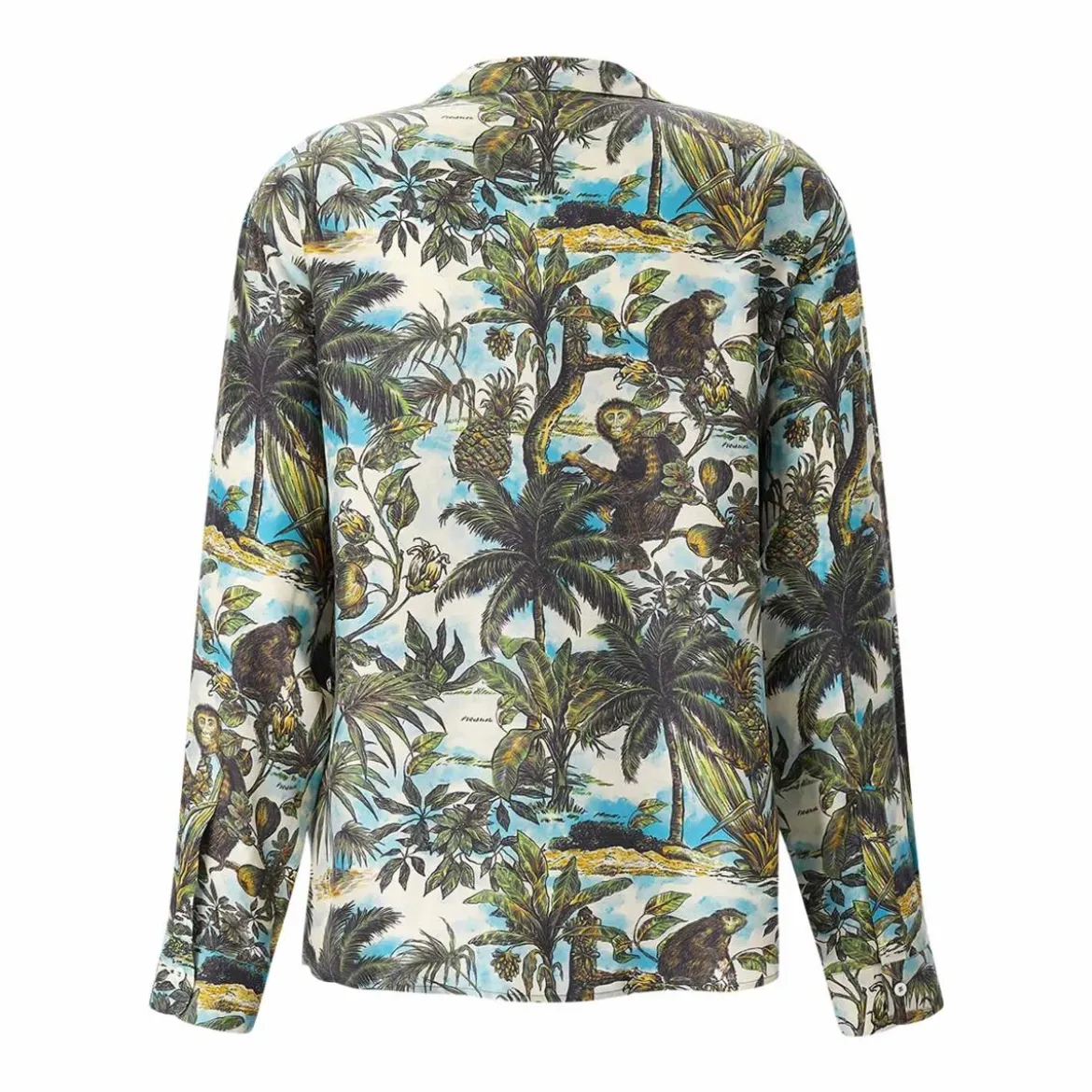 Dsquared2 Seidenhemd mit Print mehrfarbig Hemd