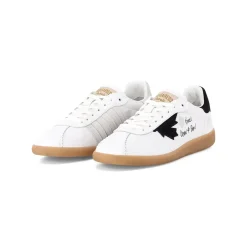 Dsquared2 Sneaker aus Leder weiß Schnürschuhe