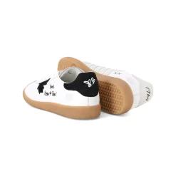 Dsquared2 Sneaker aus Leder weiß Schnürschuhe