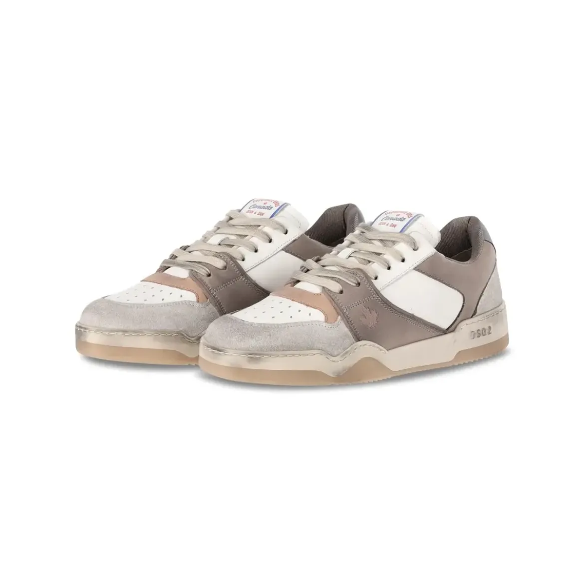 Dsquared2 Sneaker Spiker im Used Look Braun Low-Top-Sneaker
