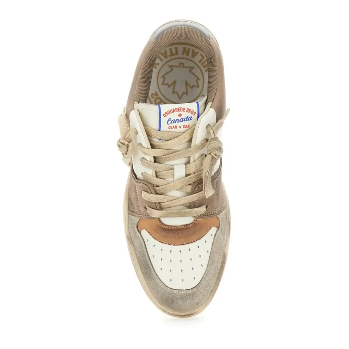Dsquared2 Sneaker Spiker im Used Look Braun Low-Top-Sneaker