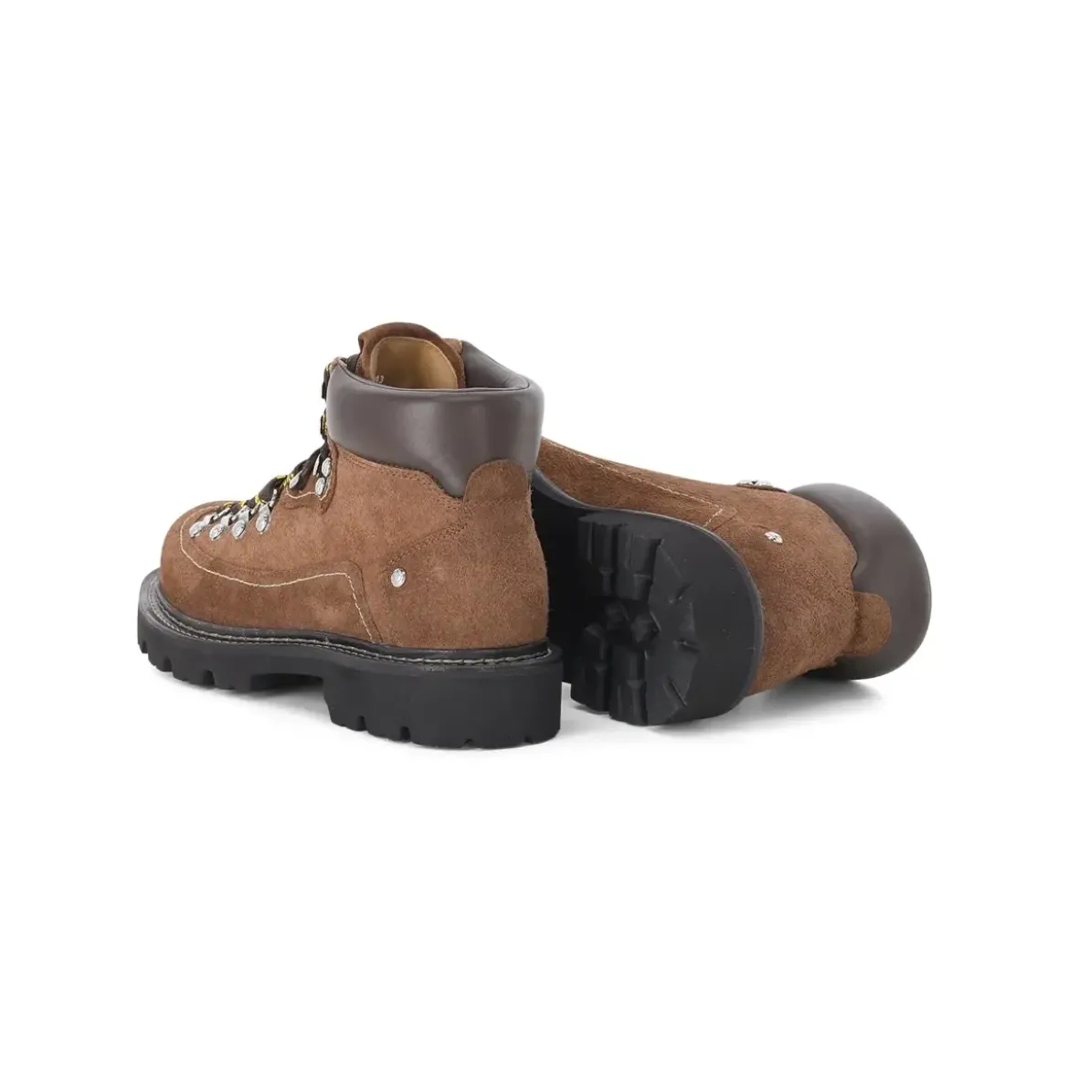 Dsquared2 Stiefel Canadian aus Wildleder braun Schnürstiefel