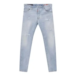Dsquared2 Straight-Fit Jeans Teddy blau Jeans