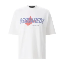 Dsquared2 T-Shirt Rider aus Baumwolle weiß T-Shirt
