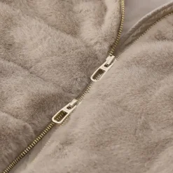 Duno Jacke Nila Pejo mit Strickärmeln beige Übergangsjacke