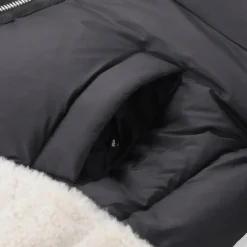 Duno Steppjacke Amy mit Daunen schwarz Übergangsjacke