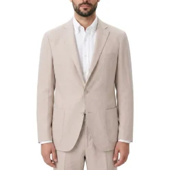Eleventy Anzugsakko aus Leinen-Mix beige Anzugjacke