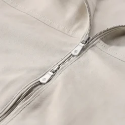 Eleventy Jacke aus Veloursleder beige Lederjacke