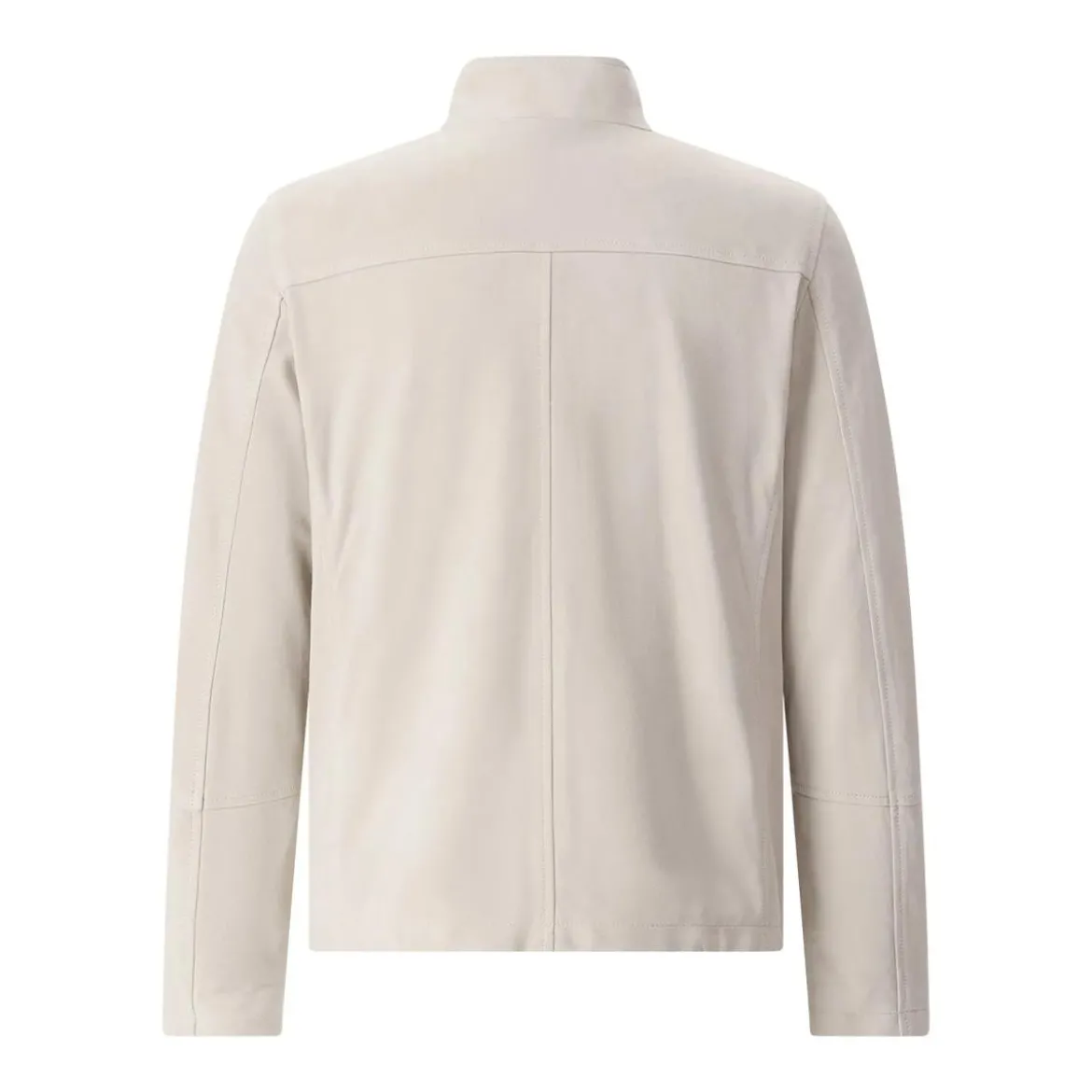 Eleventy Jacke aus Veloursleder beige Lederjacke