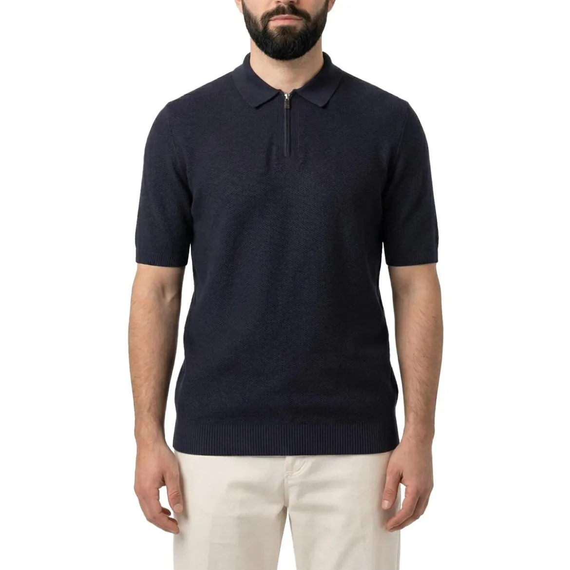 Eleventy Poloshirt aus Baumwolle blau Poloshirt