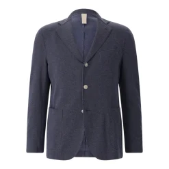 Eleventy Sakko aus Baumwollmix blau Anzugjacke