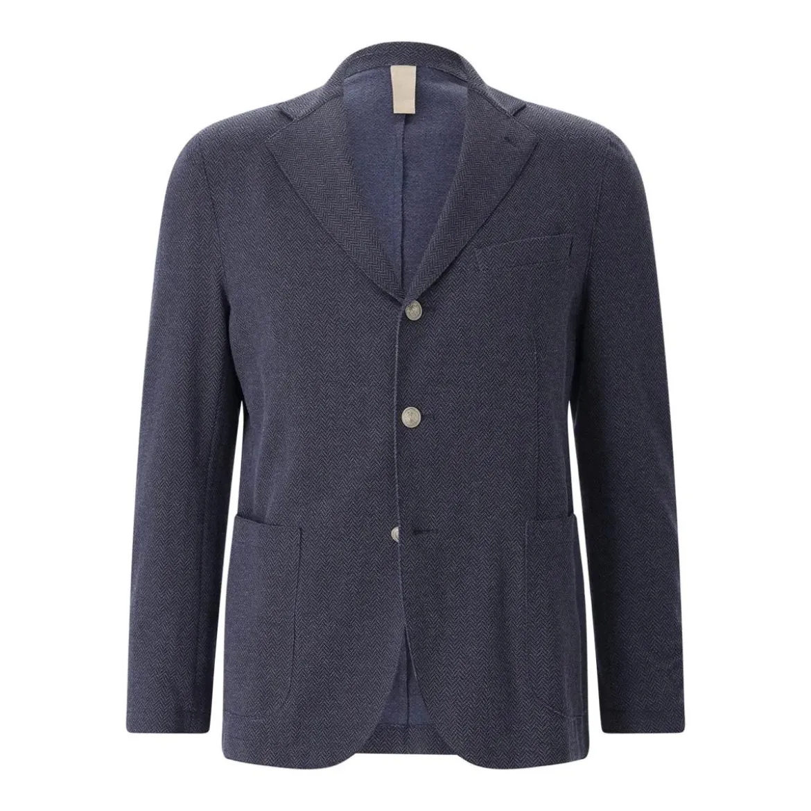 Eleventy Sakko aus Baumwollmix blau Anzugjacke