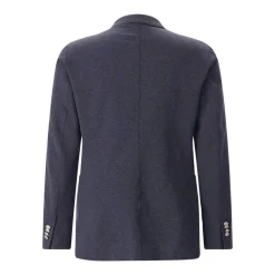 Eleventy Sakko aus Baumwollmix blau Anzugjacke