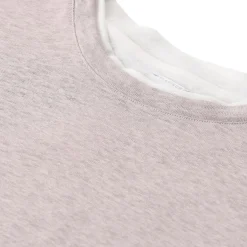 Eleventy T-Shirt aus Leinen blau T-Shirt