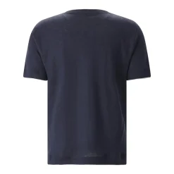 Eleventy T-Shirt aus Leinen blau T-Shirt