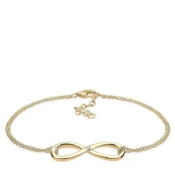 Elli Armband Infinity Ewig Diamant (0.03 ct.) 925 Silbe gold Armband