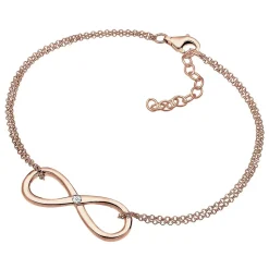 Elli Armband Infinity Ewig Diamant (0.03 ct.) 925 Silbe gold Armband