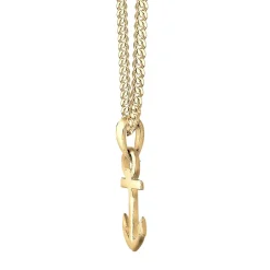 Elli Halskette Anker Heimatsymbol 585 Gelbgold gold Mittellange Halskette