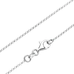 Elli Halskette Anker Maritim Diamant (0.03 ct.) 925 Sil weiss Mittellange Halskette