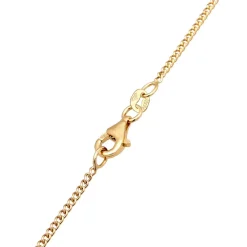 Elli Halskette Buchstabe K Weiß 925 Sterling Silber ver gold Mittellange Halskette