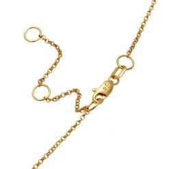 Elli Halskette Choker Erbskette Kreis Design Twisted 375 gold Choker