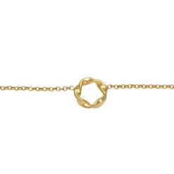 Elli Halskette Choker Erbskette Kreis Design Twisted 375 gold Choker