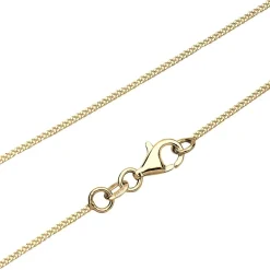 Elli Halskette Herz Liebe Diamant (0.03 ct.) 925 Silber gold Mittellange Halskette
