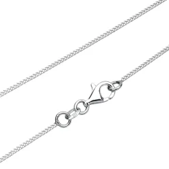 Elli Halskette Herz Liebe Diamant (0.03 ct.) 925 Silber gold Mittellange Halskette