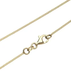Elli Halskette Herz 925 Sterling Silber, mit Kristallen gold Mittellange Halskette