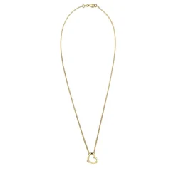 Elli Halskette Herz 925 Sterling Silber, mit Kristallen gold Mittellange Halskette
