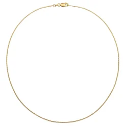 Elli Halskette Panzerkette Basic Klassik 375er Gelbgold gold Kurze Halskette