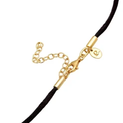 Elli Halskette Satin Choker Layer Amazonit Mondstein 92 gold Choker